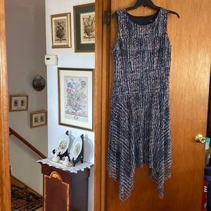 Blue multi dress